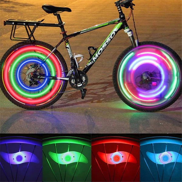 3 Mode LED Neon Bicycle Wheel Spoke Lights Waterproof Colour Safety Vlad s Bike Bits