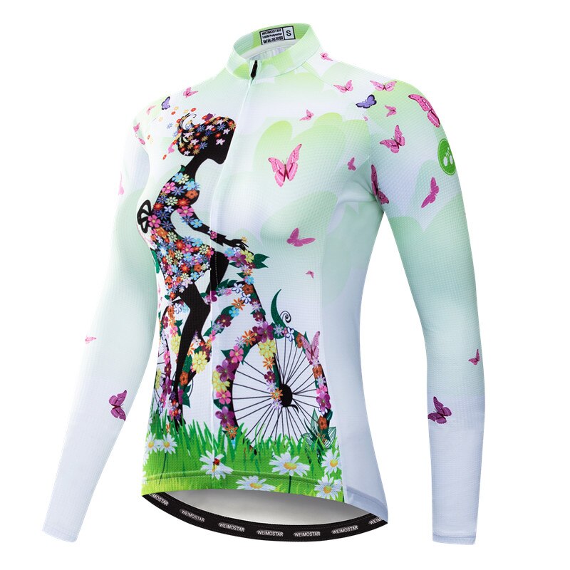 Weimostar Women's Cycling Jersey with Long Sleeves, Autumn Bike Gear - Vlad's Bike Bits