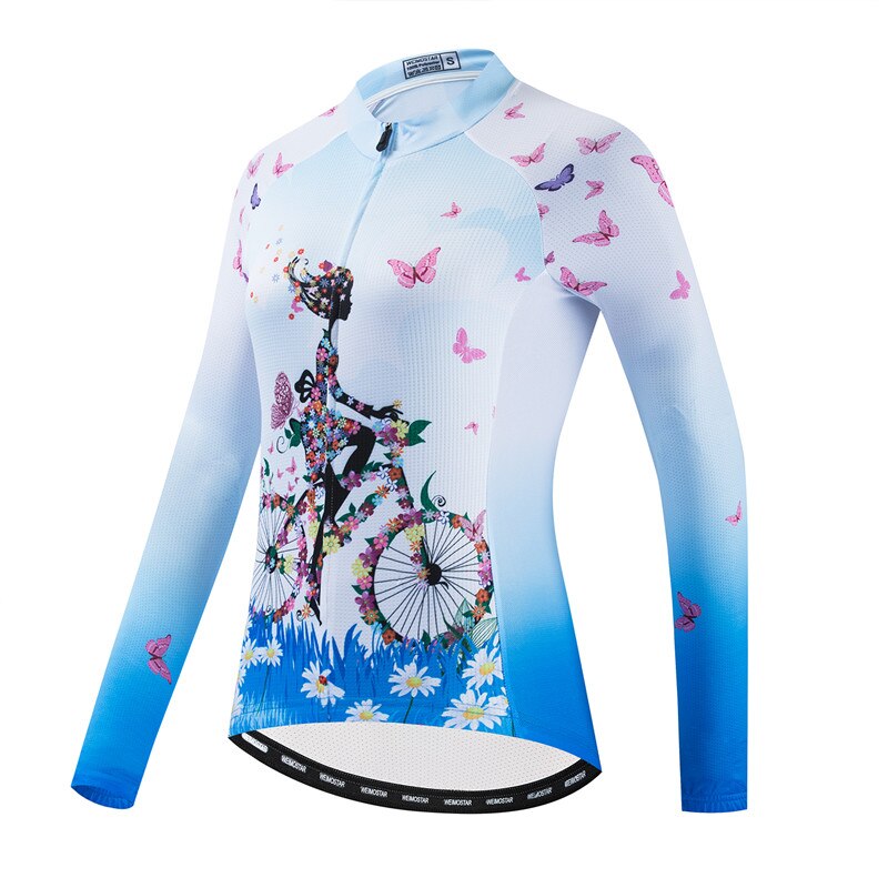 Weimostar Women's Cycling Jersey with Long Sleeves, Autumn Bike Gear - Vlad's Bike Bits