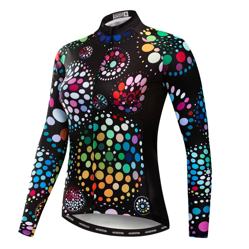 Weimostar Women's Cycling Jersey with Long Sleeves, Autumn Bike Gear - Vlad's Bike Bits